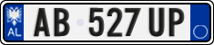 License plate of Albania, Cars (2011)