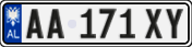 License plate of Albania, Cars (2011)