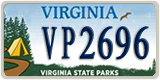 Virginia, Specialty plates (AB1234)