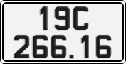 License plate of Vietnam, Cars