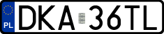 License plates of Poland, Regular car plates