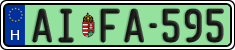 license plates of Hungary, Regular plates (2022)