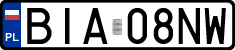 License plates of Poland, Regular car plates