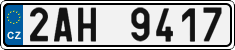 License plate of the Czech Republic, Cars (2001)