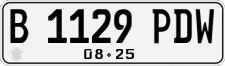 License plate of Indonesia, Regular plates