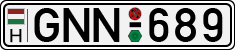 license plates of Hungary, Cars (1990)