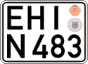 German license plate, Regular plates