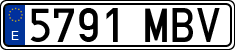License plates of Spain, Ordinary (2000)