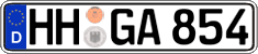 German license plate, Regular plates