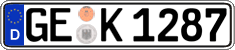 German license plate, Regular plates