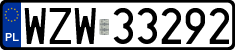 License plates of Poland, Regular car plates