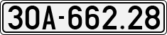 License plate of Vietnam, Cars