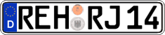 German license plate, Regular plates