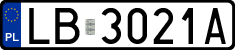License plates of Poland, Regular car plates