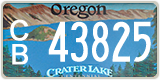Oregon, Specialty plates (AB 12345)