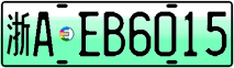 License plate of China, Electric vehicles
