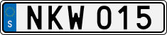 License plate of Sweden, Regular plates