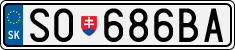 License plate of Slovakia, Cars