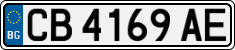 License plate of Bulgaria, Cars