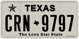 Texas, Regular plates (2012) (АBC-1234)
