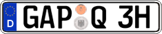 German license plate, Plates for oldtimers (type 