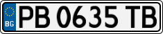 License plate of Bulgaria, Cars