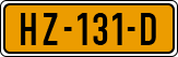 License plate of the Netherlands, Cars