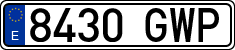 License plates of Spain, Ordinary (2000)