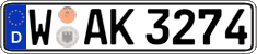 German license plate, Regular plates