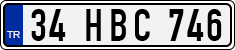 License plate of Turkey, Regular plates