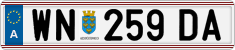 License plate of Austria, Regular plates