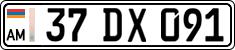 License plate of Armenia, Private owners
