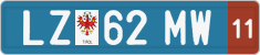 License plate of Austria, Provisional