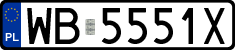 License plates of Poland, Regular car plates