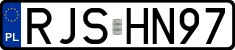 License plates of Poland, Regular car plates