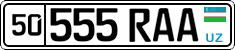 License plate of Uzbekistan, Organizations