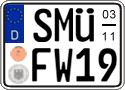 German license plate, Seasonal plates
