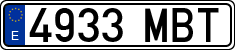License plates of Spain, Ordinary (2000)
