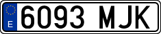 License plates of Spain, Ordinary (2000)