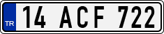 License plate of Turkey, Regular plates