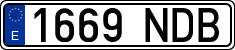 License plates of Spain, Ordinary (2000)