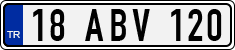 License plate of Turkey, Regular plates