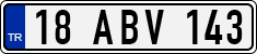 License plate of Turkey, Regular plates