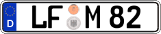 German license plate, Regular plates