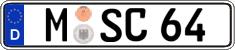 German license plate, Regular plates