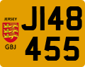 License plate of Jersey, Regular plates (J123456)