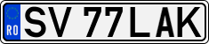 License plate of Romania, Regular plates