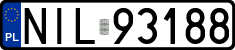 License plates of Poland, Regular car plates