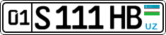 License plate of Uzbekistan, Private owners