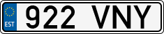 License plate of Estonia, Regular car plates